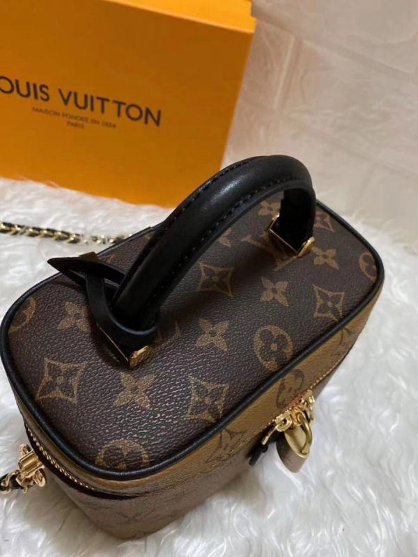 7 louis vuitton vanity pm monogram and monogram reverse canvas by nicolas ghesquiere for women womens handbags shoulder and crossbody bags 75in19cm lv m42264 2799 917
