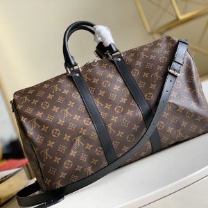 5 louis vuitton keepall bandouliere 45 monogram macassar canvas for men mens bags travel bags 177in45cm lv m56711 2799 940