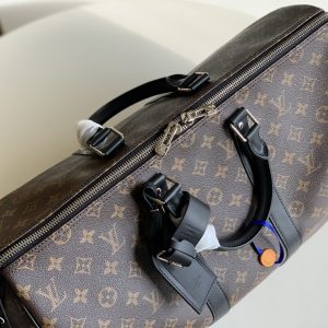 7 louis vuitton keepall bandouliere 45 monogram macassar canvas for men mens bags travel bags 177in45cm lv m56711 2799 940
