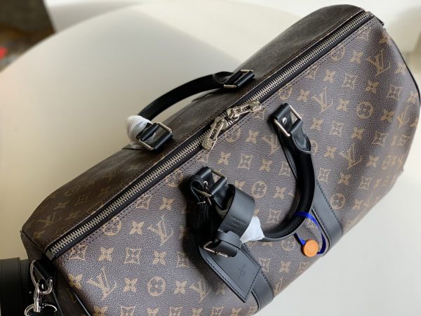 7 louis vuitton keepall bandouliere 45 monogram macassar canvas for men mens bags travel bags 177in45cm lv m56711 2799 940