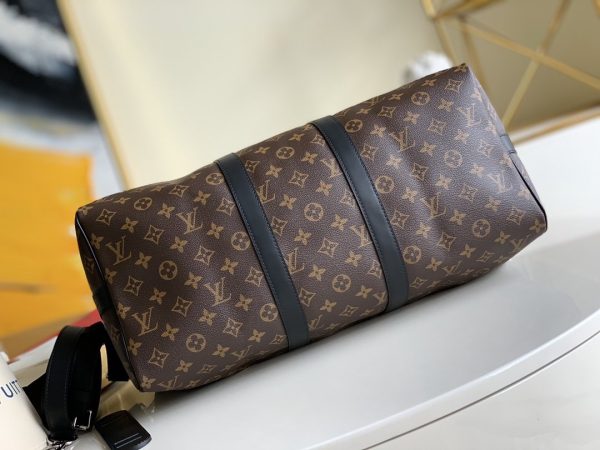 10 louis vuitton keepall bandouliere 45 monogram macassar canvas for men mens bags travel bags 177in45cm lv m56711 2799 940