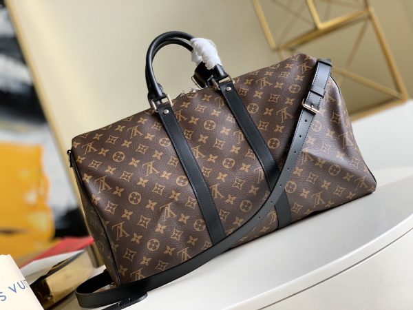 11 louis vuitton keepall bandouliere 45 monogram macassar canvas for men mens bags travel bags 177in45cm lv m56711 2799 940