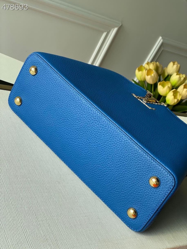 7 louis vuitton woven capucines python handle bag 27cm taurillon leather springsummer collection n98388 blue 2799 942