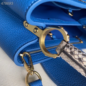 11 louis vuitton woven capucines python handle bag 27cm taurillon leather springsummer collection n98388 blue 2799 942