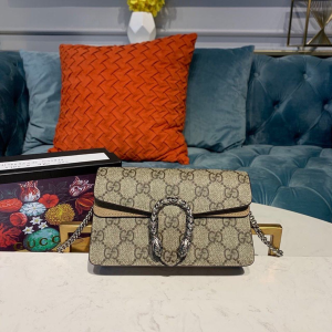 gucci dionysus super mini bag emerald gg supreme canvas made using an earth conscious process with taupe detail for women 65in165cm gg 476432 khnrn 8642 2799 959