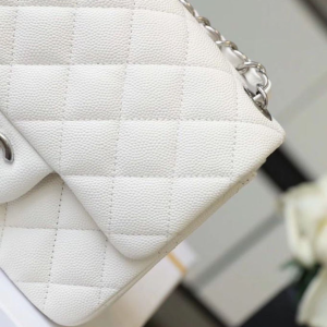 8 chanel classic mini flap bag silver hardware white for women 66in17cm a35200 2799 961