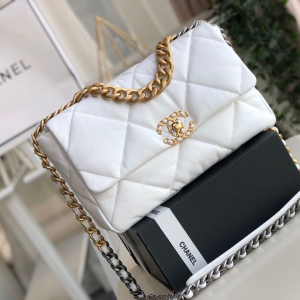 7 chanel 19 handbag white for women 118in30cm 2799 963