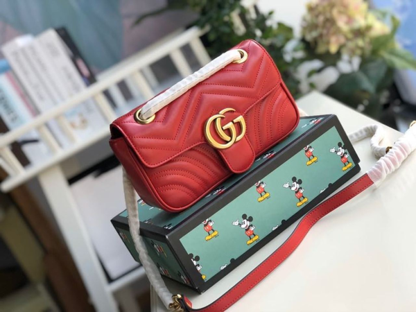 7 gucci marmont matelasse mini bag red matelasse chevron for women 85in22cm gg 446744 2799 965