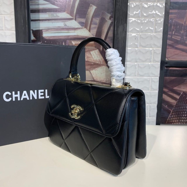 14 chanel trendy cc bag black for women womens handbags shoulder and crossbody bags 102in26cm 2799 974