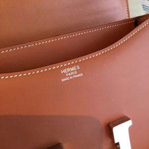 8 hermes constance 24 swift brown for women silver toned hardware womens handbags shoulder bags 95in24cm 2799 978