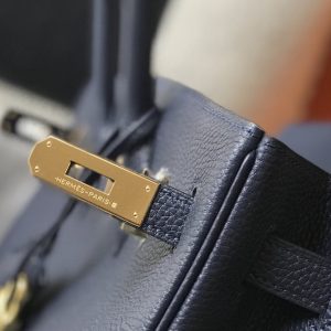 9 hermes birkin dark blue for women gold toned hardware 11in30cm 2799 980