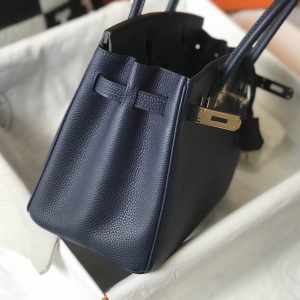 12 hermes birkin dark blue for women gold toned hardware 11in30cm 2799 980