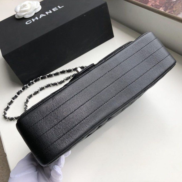 9 chanel chevron classic handbag silver hardware black for women womens bags shoulder and crossbody bags 102in26cm 2799 981