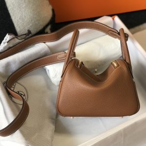 7 hermes lindy mini clemence bag brown for women womens handbags shoulder and crossbody bags 75in19cm 2799 984