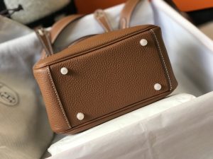 10 midi hermes lindy mini clemence bag brown for women womens handbags shoulder and crossbody bags 75in19cm 2799 984