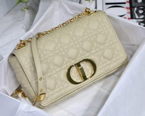 3-Christian Dior Small Caro Outdoor Bag Light Yellow For Women 8in/20cm CD M9241UWHC_M26Y  - 2799-986