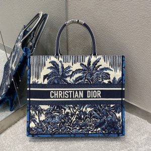 christian dior large dior book tote blue for women 165in42cm cd m1286zriw 2799 987