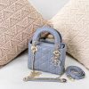 christian dior mini lady dior bag blue for women 65in17cm cd m0505sloi 2799 989