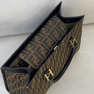 3 fendi tote bag 138in35cm brown for women ff 2799 990