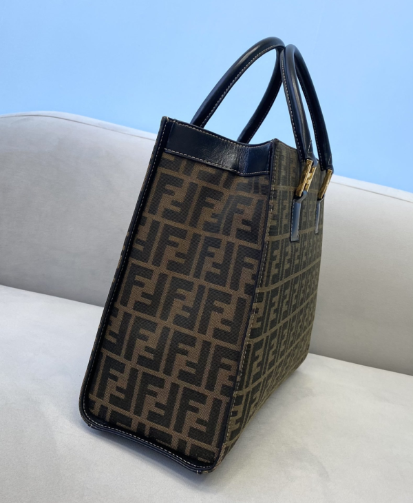 5 fendi tote bag 138in35cm brown for women ff 2799 990