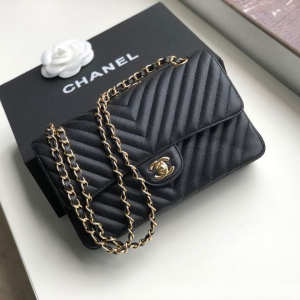 3 chanel chevron classic handbag gold toned hardware black for women womens bags shoulder and crossbody bags 102in26cm 2799 995