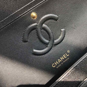4-Chanel Chevron Classic Handbag Gold Toned Hardware Black For Women, Women’s Bags, Shoulder And Crossbody Bags 10.2in/26cm  - 2799-995