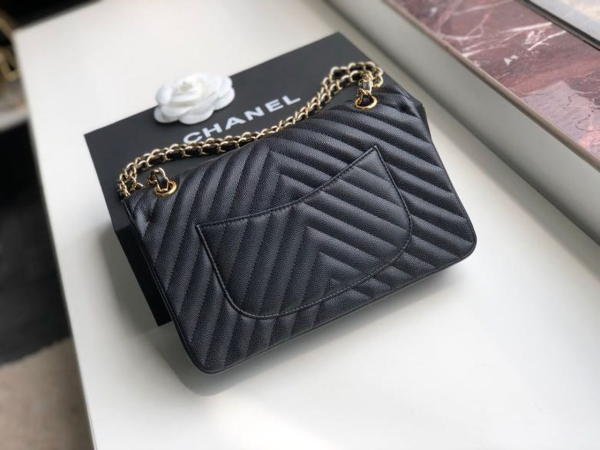 7 chanel chevron classic handbag gold toned hardware black for women womens bags shoulder and crossbody bags 102in26cm 2799 995
