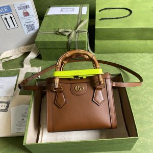 gucci diana mini tote bag brown for women 8in20cm gg 702732 u3zdt 2185 2799 999
