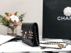 1 chanel flap bag gold toned hardware black for women 74in19cm 2799 1002