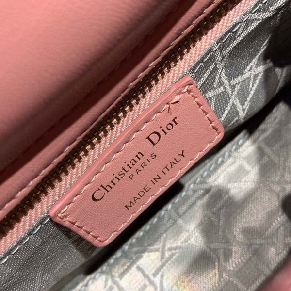 10 christian dior mini lady dior bag blush cannage sorbet pink for women 65in18cm cd 2799 1010