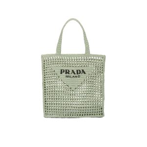 raffia tote bag green for women 1bg393 2a2t f0934 v ooo 2799 1019