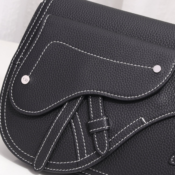 6 the saddle pouch with border blackgrey for women 95in24cm cd 2799 1042