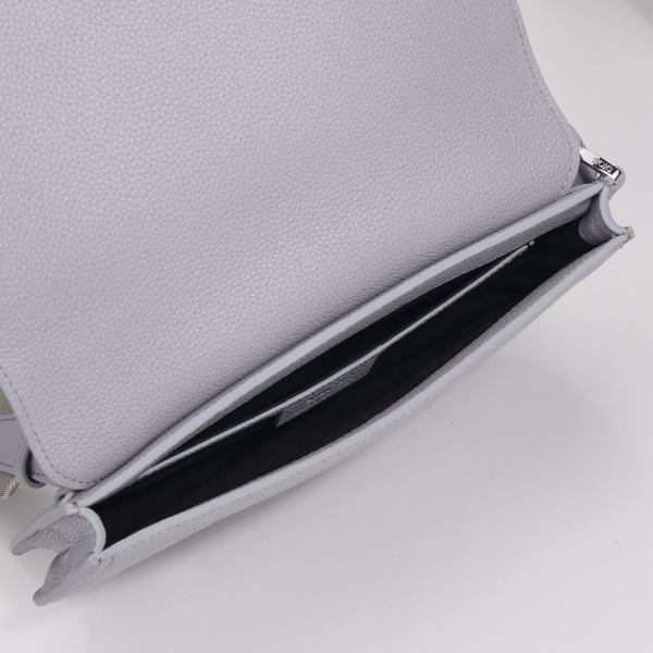 10 the saddle pouch with border blackgrey for women 95in24cm cd 2799 1042