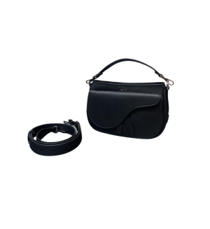 Mini Saddle Soft Bag Black For Women 9.5in/ 24cm CD  - 2799-1051