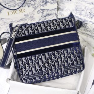 6 camp bag oblique embroidery bluegrey for women 11in 28cm cd 2799 1055