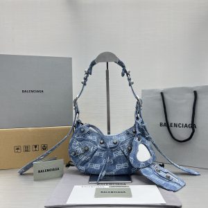 13 le cagole xs shoulder bag bluecaramel for women 102in259cm 2799 1139