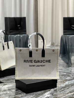 3-Rive Gauche Tote Bag White For Women 18.8in/48cm  - 2799-1181