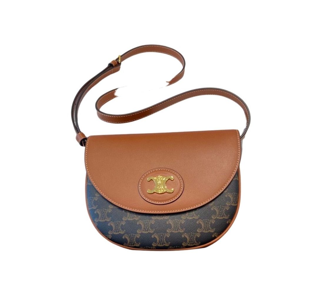 Triomphe saddle bag discount in triomphe canvas