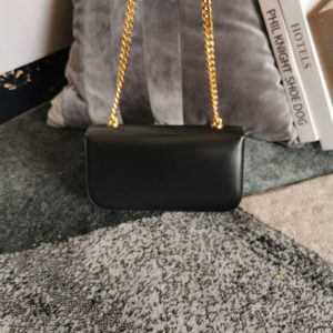 4 chain shoulder bag triomphe in shiny blackbrown for women 8in205cm 197993bf438no 2799 1221
