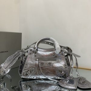 1 neo cagole city small handbag blacksilver for women 13in33cm 2799 1235