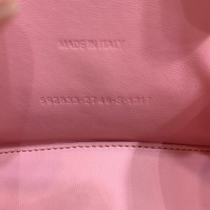3-Hourglass Small Handbag Black/Pink For Women 9in/22.9cm  - 2799-1245