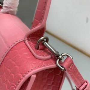 4-Hourglass Small Handbag Black/Pink For Women 9in/22.9cm  - 2799-1245