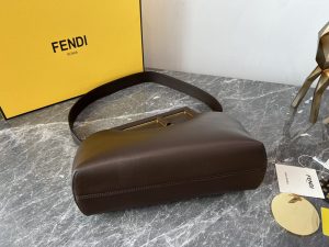 4-FD Midi First Bag Black/Beige/ Dark Brown For Women 11.8 in/ 30 cm 8BP137ABVEF0KUR  - 2799-1254