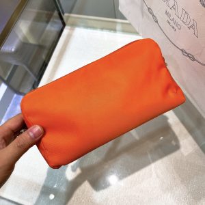1-Re-Nylon Necessaire Bag Black/Blue/Pink/Orange For Women 7.8 in/ 20 cm 1NE693_R067_F0002  - 2799-1264