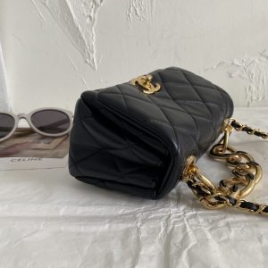 1 cc mini hobo flap bag black for women 67 in 17 cm 2799 1272