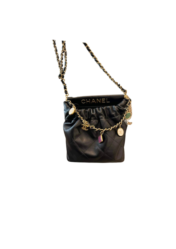 CC Small Bucket Bag Black For Women 6.7 in / 17 cm  - 2799-1276