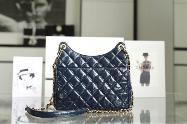 11 cc medium hobo Embellished bag black dark blue for women 86 in 225 cm 2799 1278