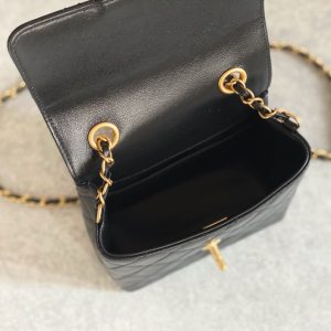 4 mini flap bag with handle black for women 66 in 17 cm 2799 1291