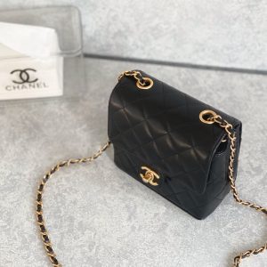 5 mini flap bag with handle black for women 66 in 17 cm 2799 1291