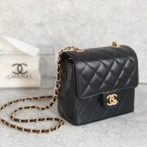 6 mini flap bag with handle black for women 66 in 17 cm 2799 1291